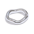 Geometric ring in 18K gold-plated stainless steel.