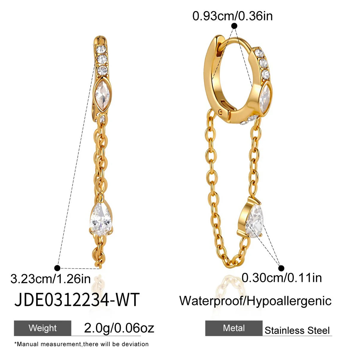 Pet Tassel Earrings — Stainless Steel · PS339