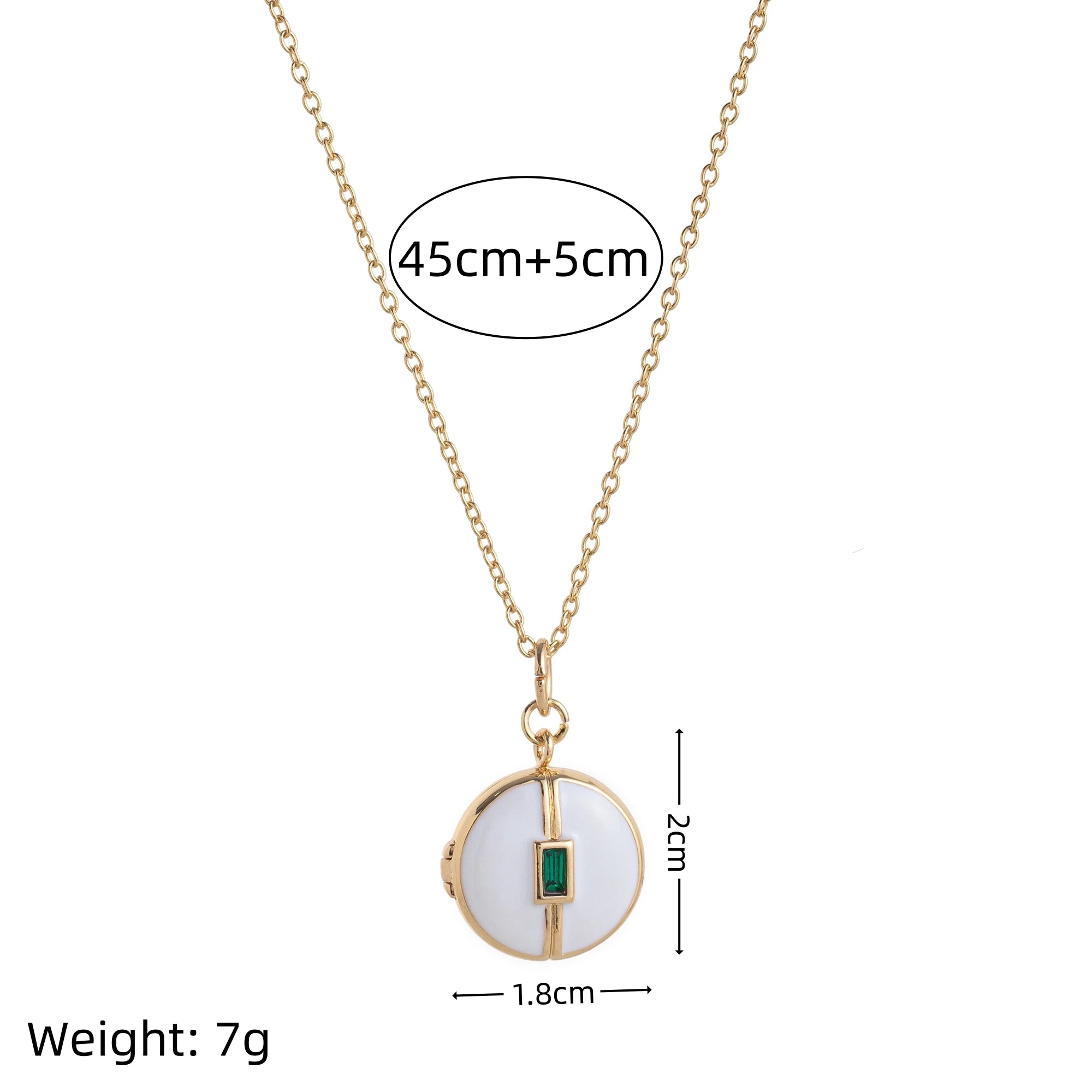 Vintage style round square oval box opening and closing drip oil spring and summer color photo album gift 2025 trend necklaces