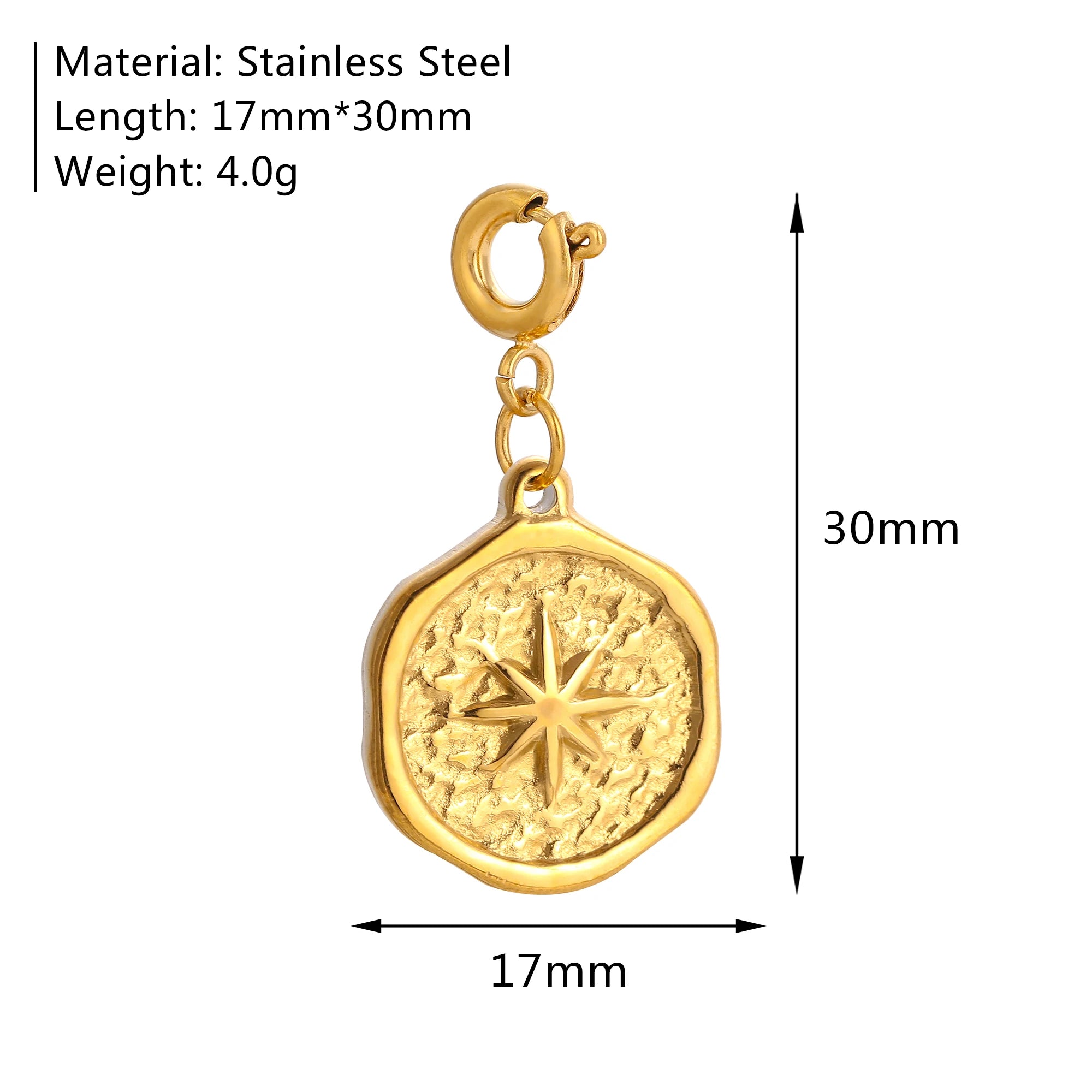 【DIY Pendant】Stainless Steel Charm Pendant - PS022