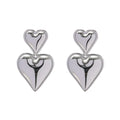 Heart Smooth Earrings — Stainless Steel · PS317