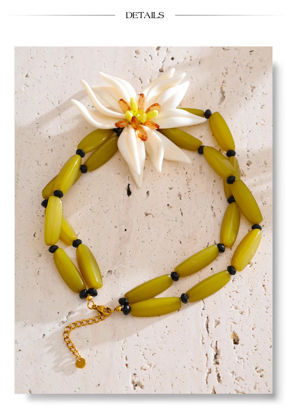 Acrylic Flower Earrings — Gold-Plated Stainless Steel with Acrylic · PS1594