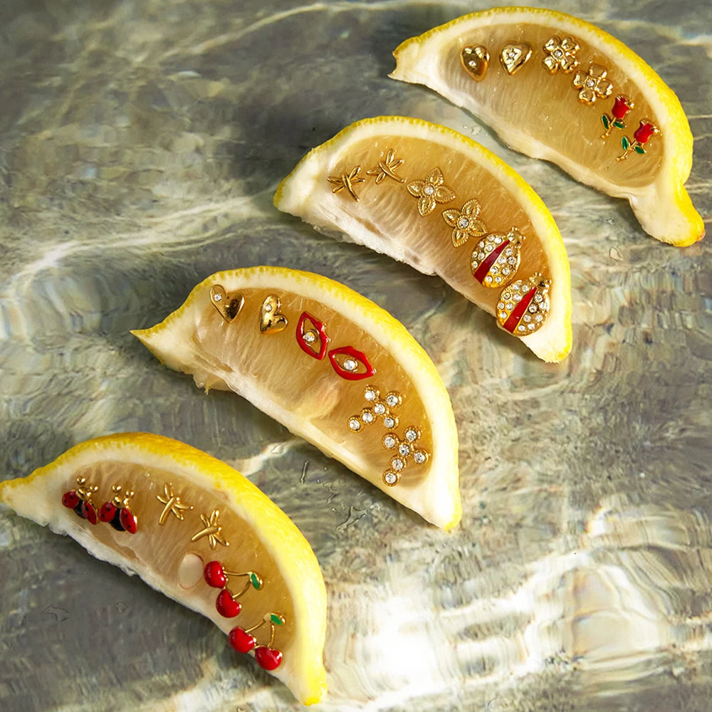 Bagel Stud Earrings — Stainless Steel · PS112