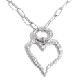 Heart necklace in gold-plated stainless steel.
