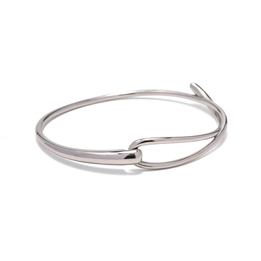 Wide Cuff Open Bracelet — Stainless Steel · PS380