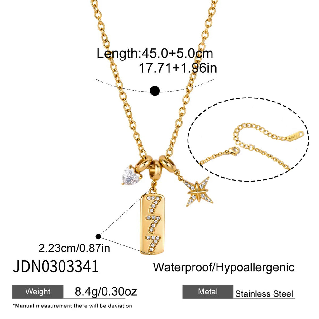 Mom Heart Pendant Necklace — Stainless Steel · PS327