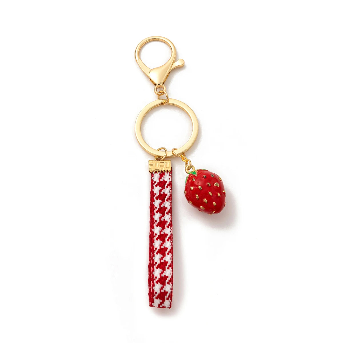 New Fashionable and Popular DIY Bag Pendant, Free Matching with Strawberry Keychain for Women