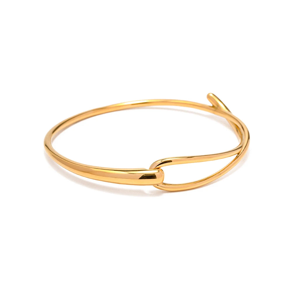 Wide Cuff Open Bracelet — Stainless Steel · PS380