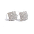 Cubic Zirconia Geometric Earrings — Gold-Plated Stainless Steel with Cubic Zirconia · PS1142