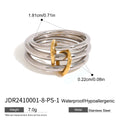 Minimal Stacking Ring Stack — Stainless Steel · PS262