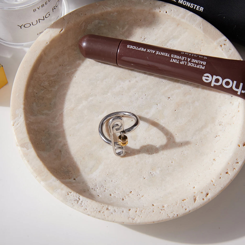 Two-Tone Ring Stack — Stainless Steel · PS265