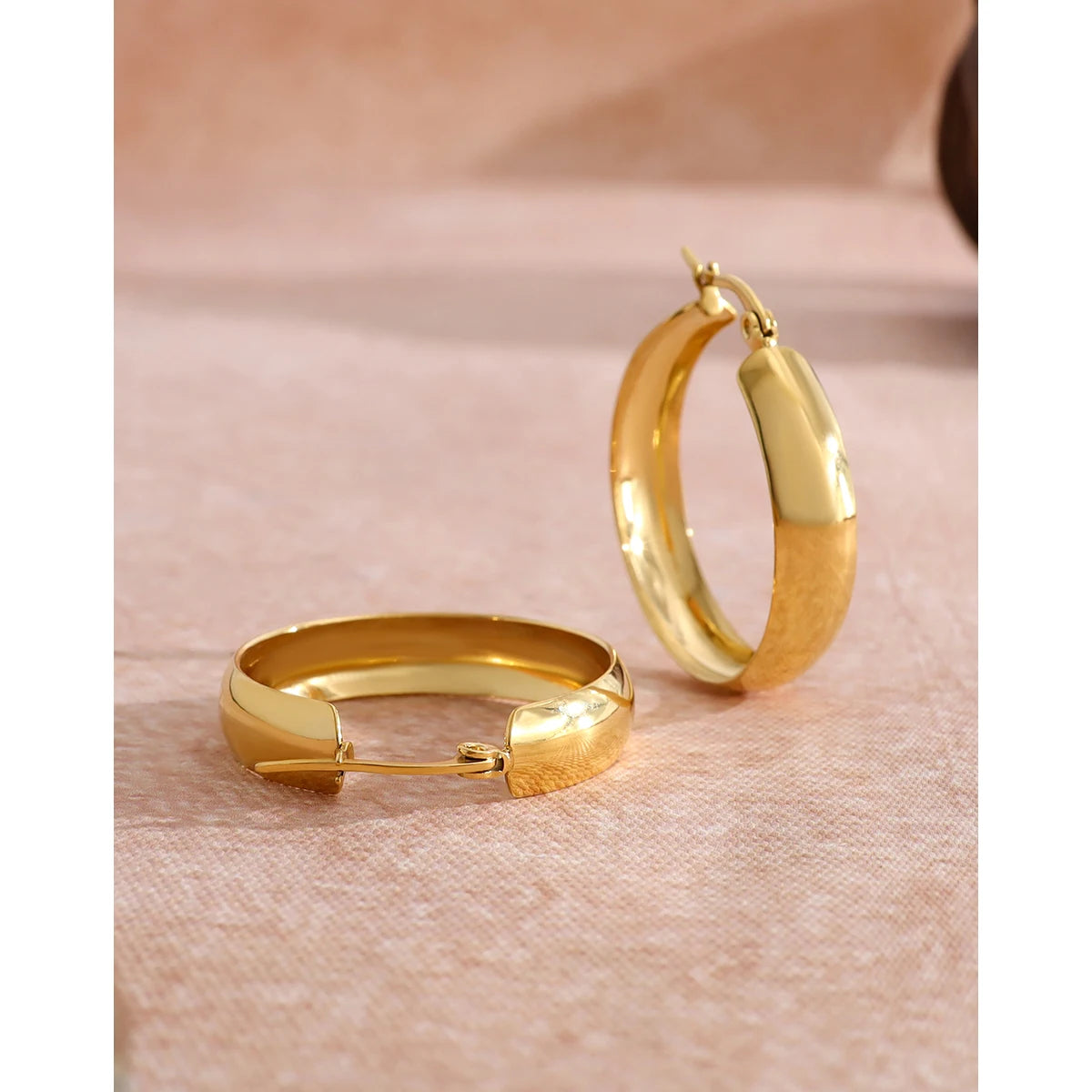 Hoop Earrings Vintage — 316L Stainless Steel · PS417