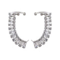 Cubic Zirconia Geometric Earrings — 18K Gold-Plated Stainless Steel with Cubic Zirconia · PS1655