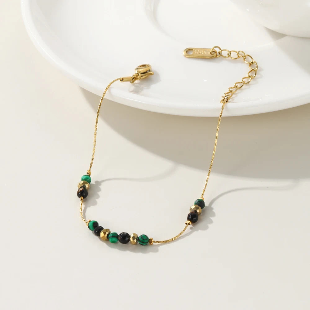 Beaded Chain Bracelet — 316L Stainless Steel · PS439