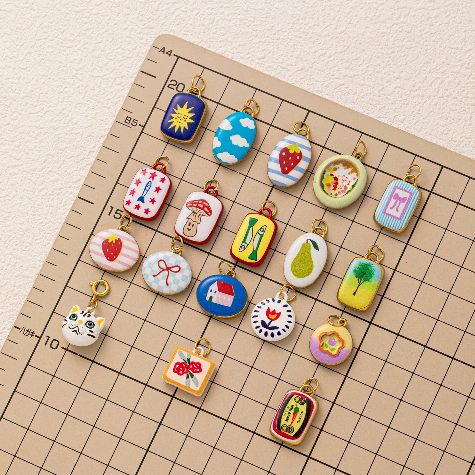 Enamel Icon Charm Pendant Collection — Stainless Steel · PS003