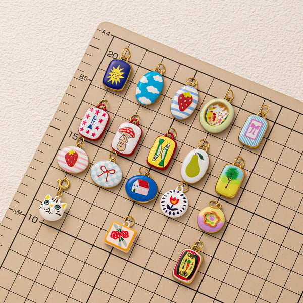 Enamel Icon Charm Pendant Collection — Stainless Steel · PS003