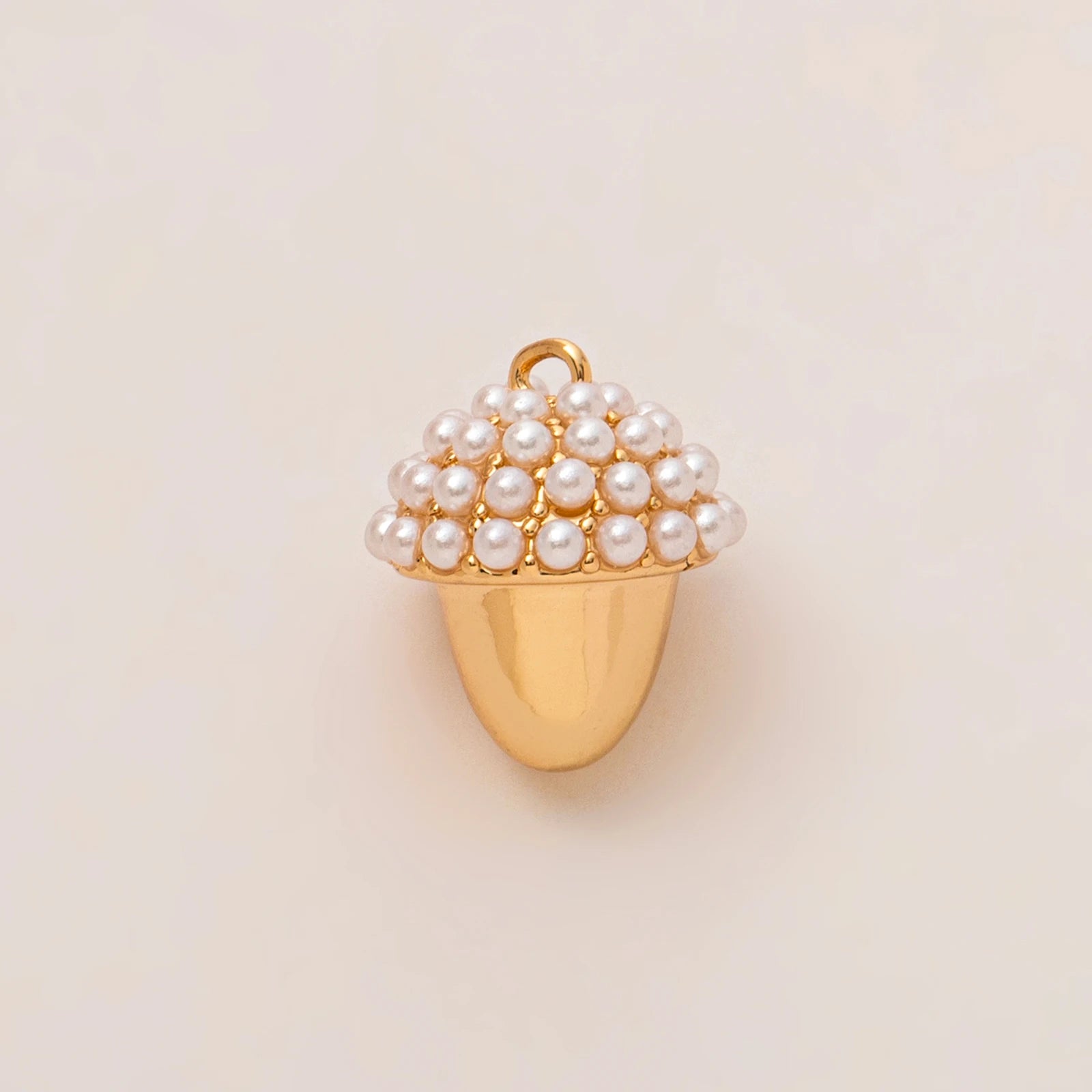 【DIY Pendant】Gold Plated Stainless Steel Lucky & Heart Charm Pendant - PS018