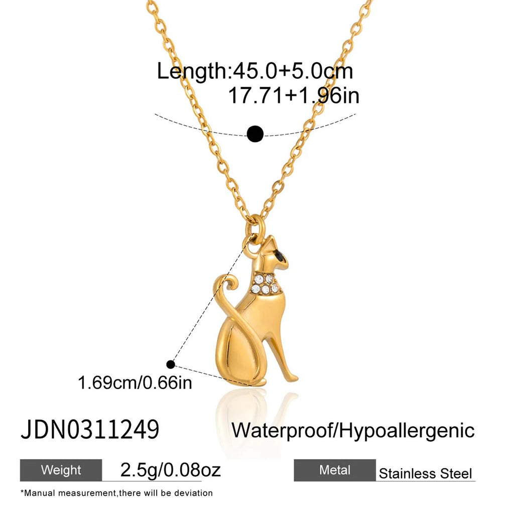 Pet Hug Pendant Necklace — Stainless Steel · PS338