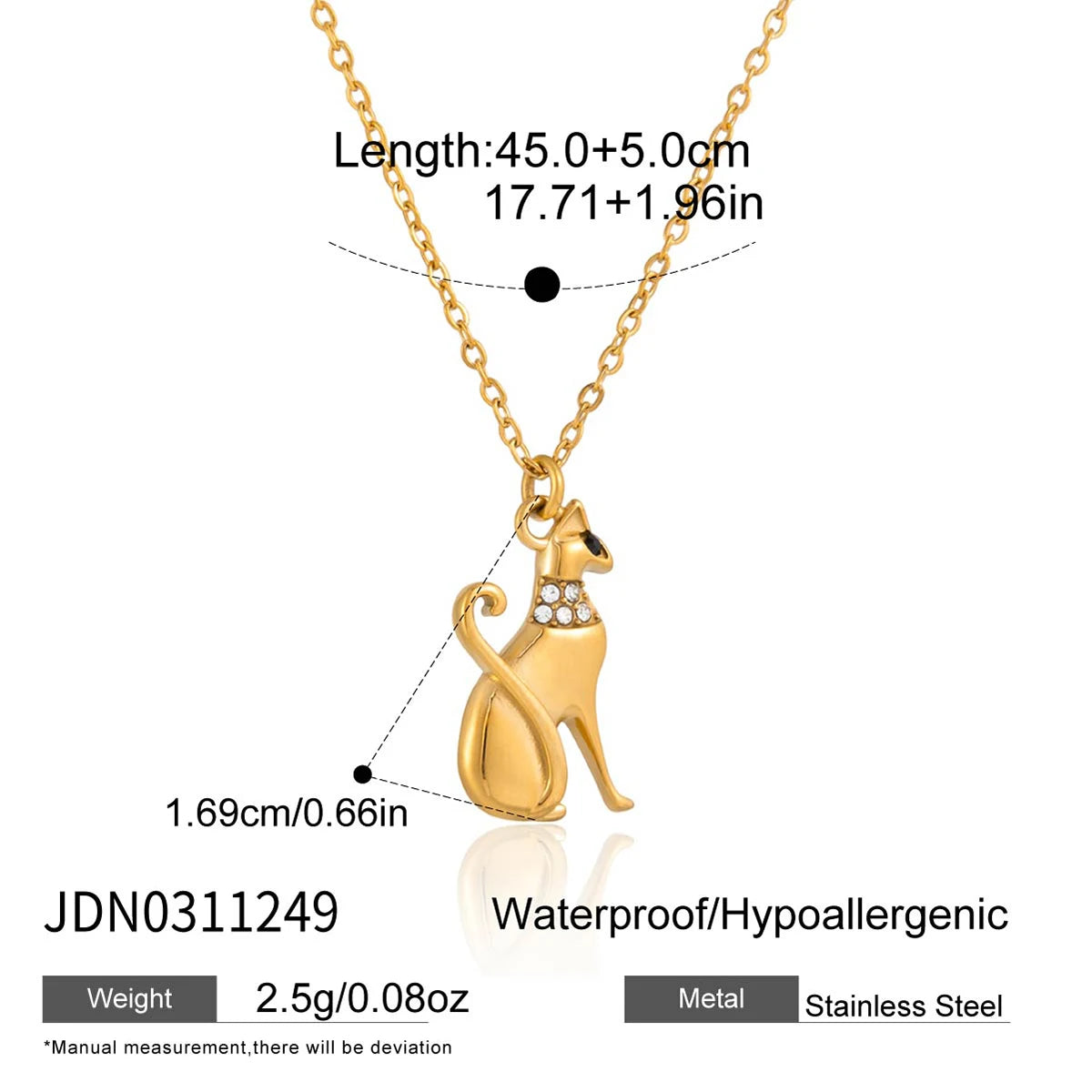 Pet Hug Pendant Necklace — Stainless Steel · PS338