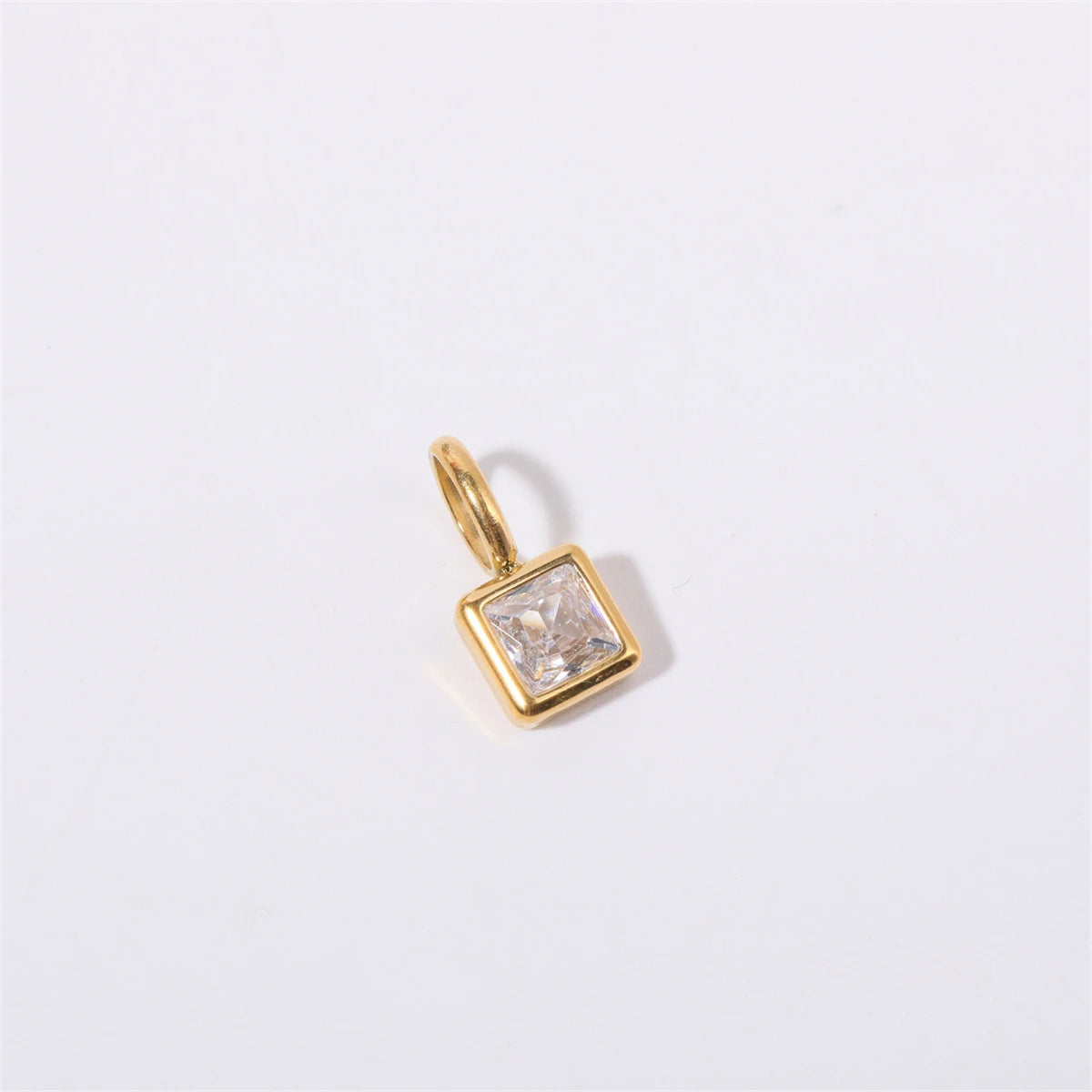 【DIY Pendant】Stainless Steel Birthstone Charm Pendant - PS009