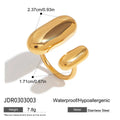 Two-Tone Elliptical Ring — Stainless Steel · PS356