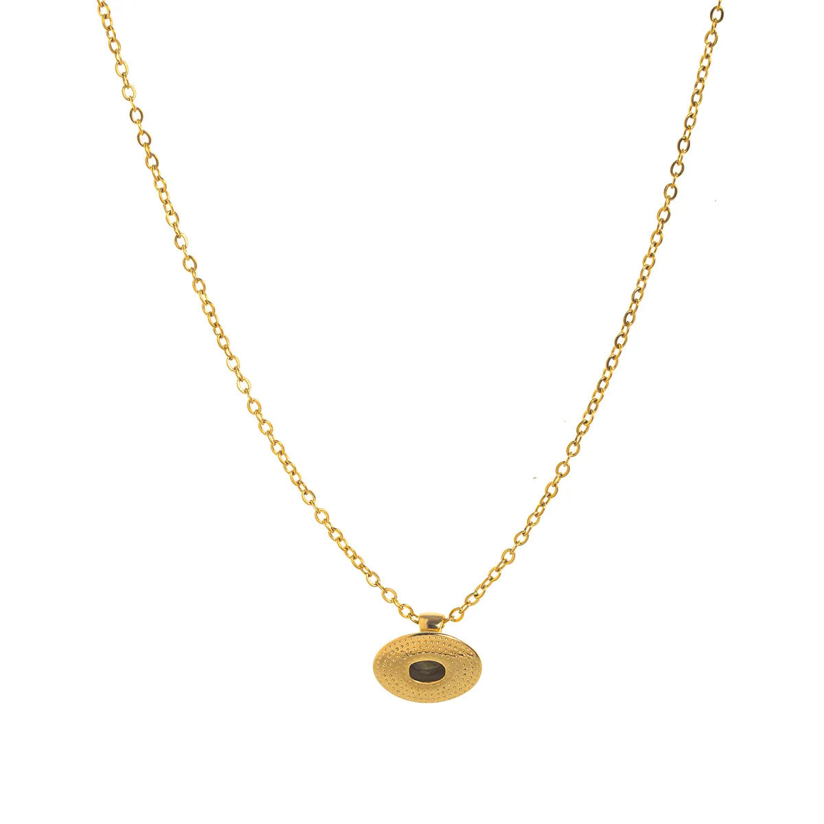 Stainless steel artistic retro cowboy boot cap horseshoe star necklace plated with real gold for color preservation