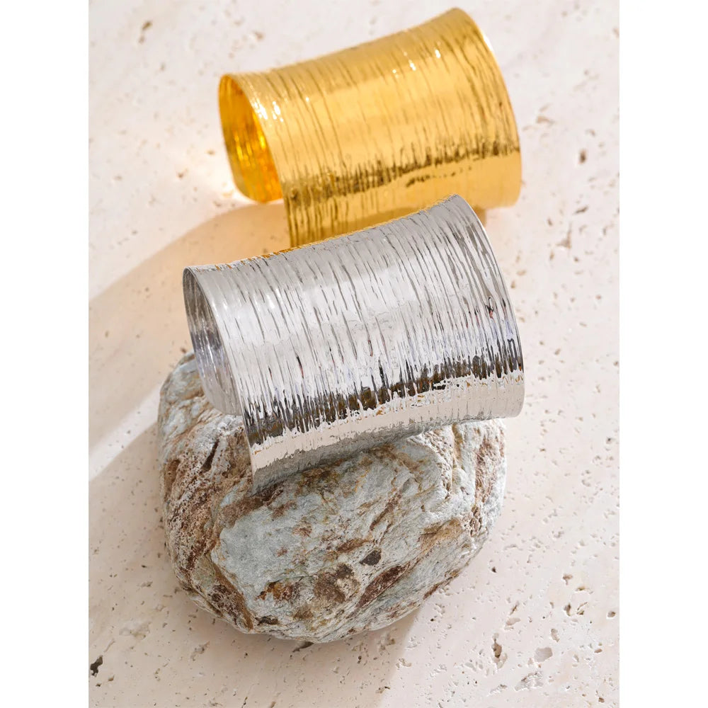 Geometric Bracelet — Gold-Plated Stainless Steel · PS2154