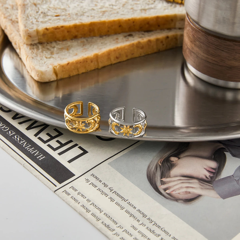 Moon Band Ring — Stainless Steel · PS237
