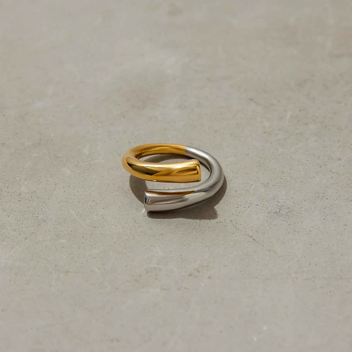 Dual Color Line Ring — Stainless Steel · PS300