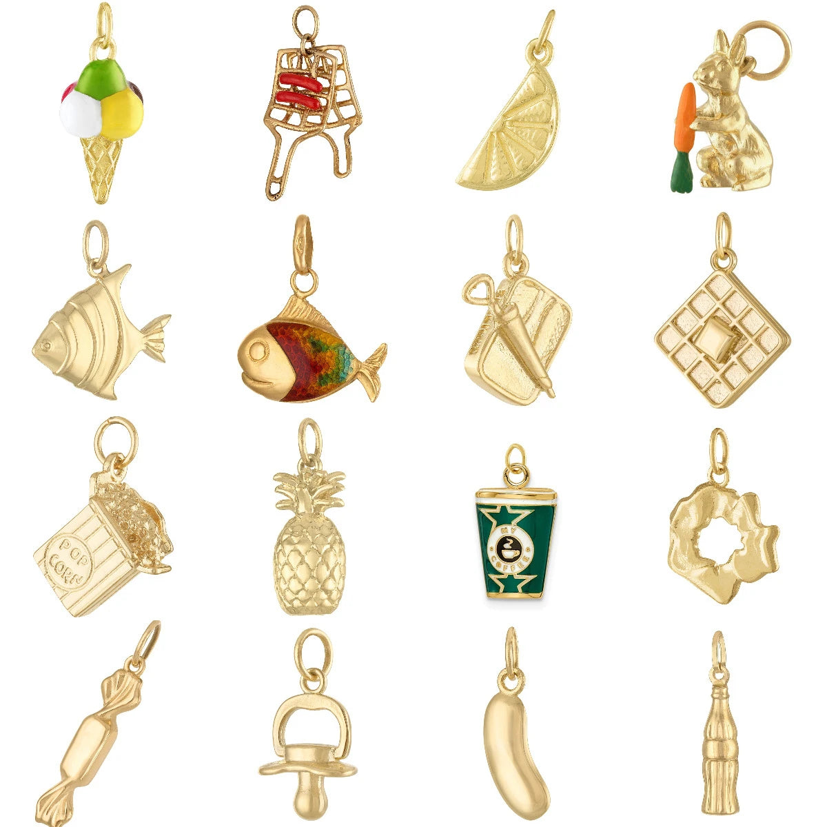 【DIY Pendant】Stainless Steel Food & Beverage Charm Pendant - PS021