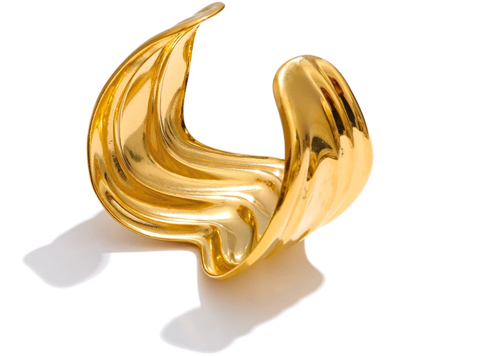 Geometric Bracelet — Gold-Plated Stainless Steel · PS904
