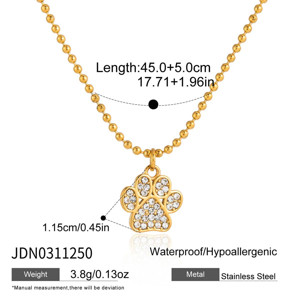 Pet Hug Pendant Necklace — Stainless Steel · PS338