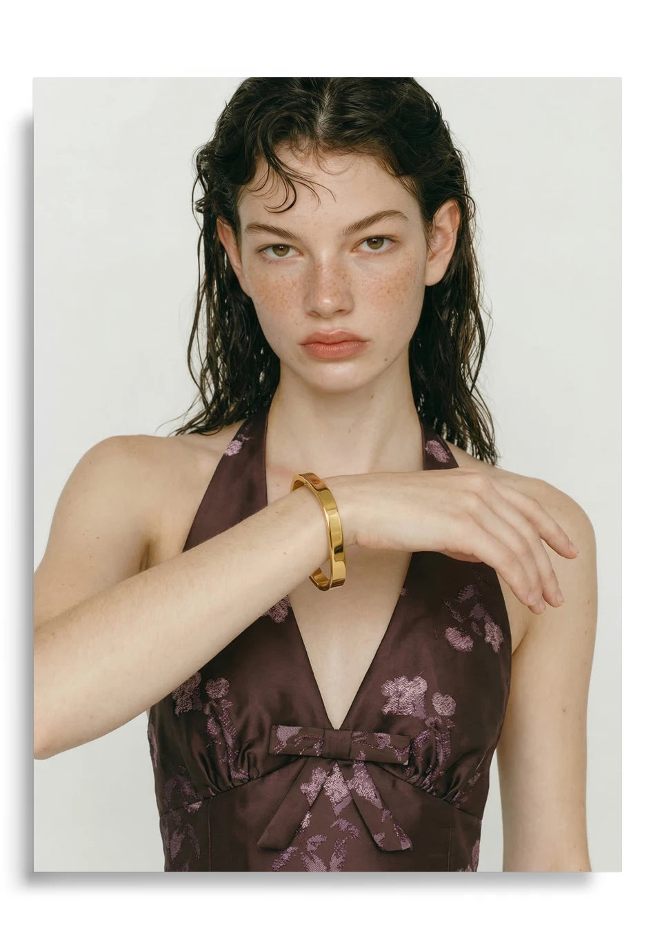 Geometric Bracelet — Gold-Plated Stainless Steel · PS1080