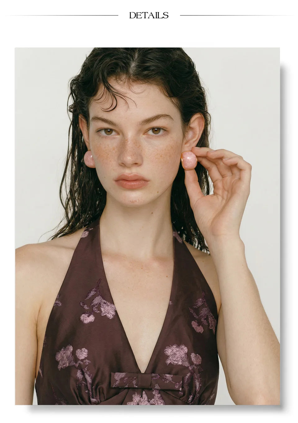 Resin Acrylic Y2K Earrings — Gold-Plated Stainless Steel with Resin and Acrylic · PS1858