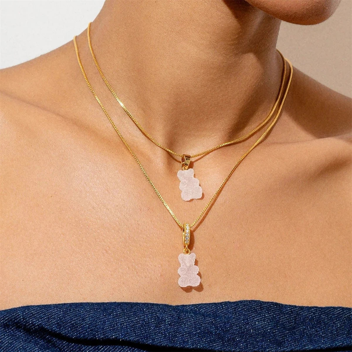 【DIY Pendant】Copper Bear Charm Pendant - PC011