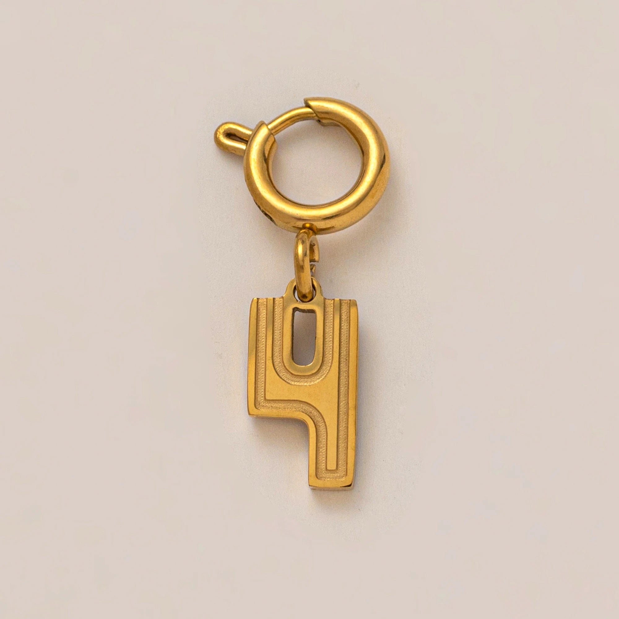 【DIY Pendant】Stainless Steel Number Charm Pendant - PS019
