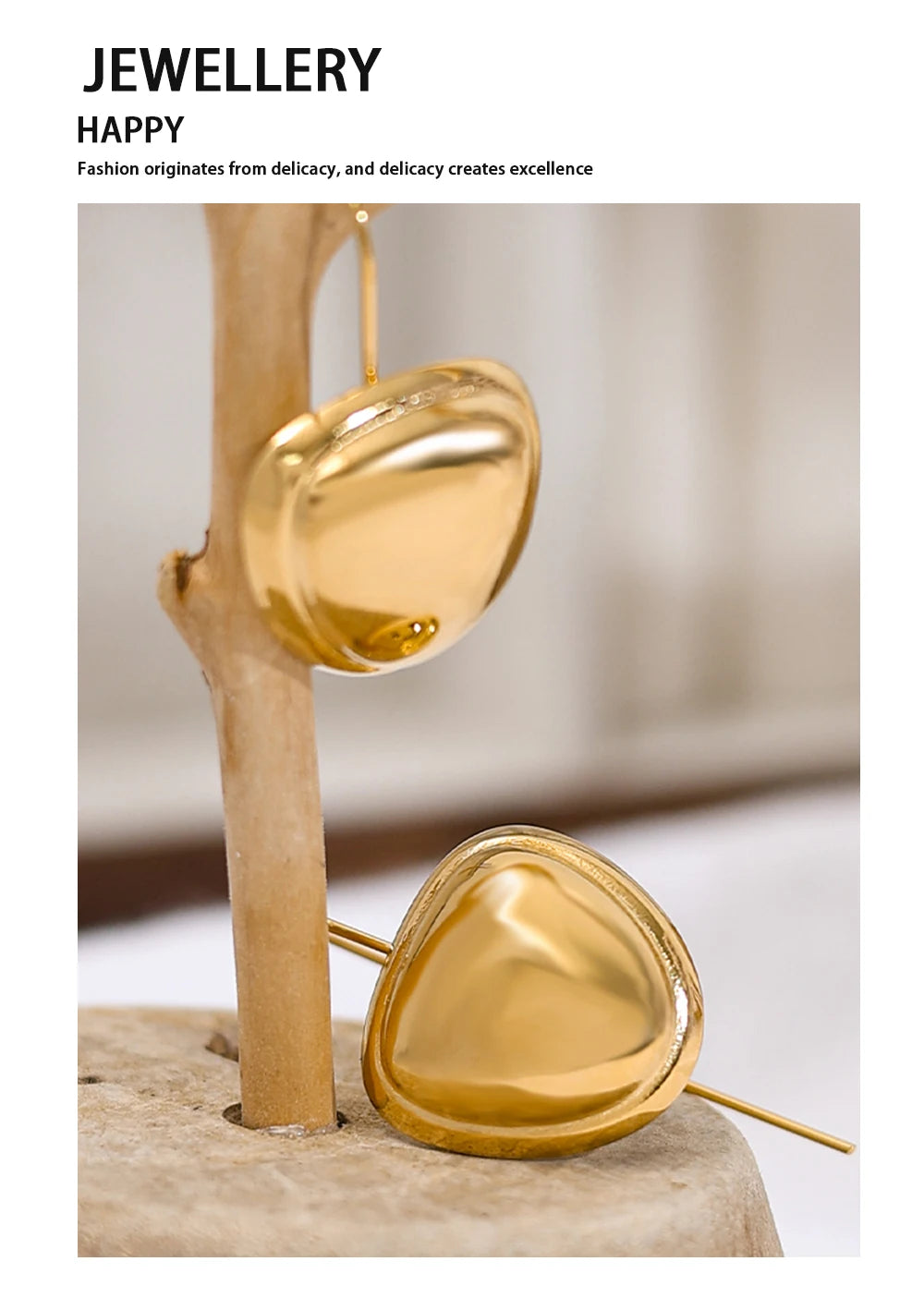Drop Earrings Dangle — 316L Stainless Steel · PS441