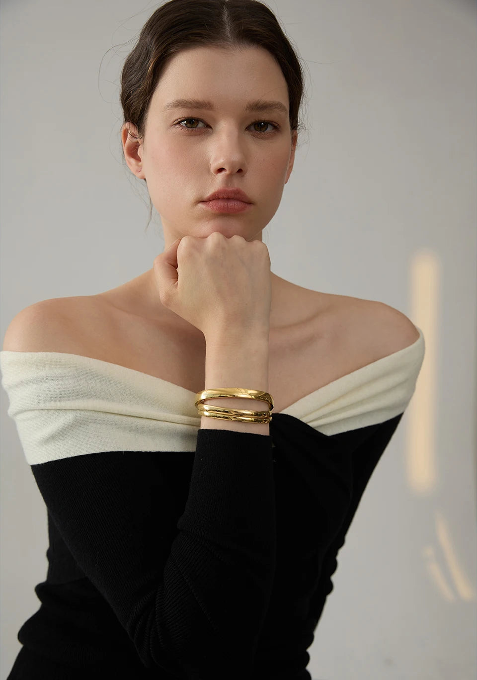 Geometric Bracelet — Gold-Plated 316L Stainless Steel · PS2202