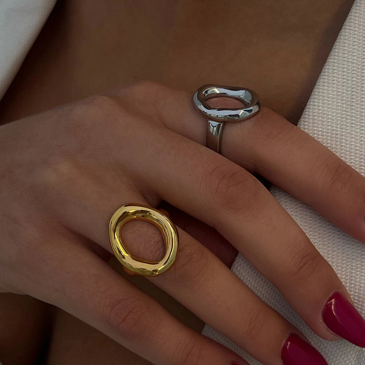 Statement Ring Stack — Stainless Steel · PS255