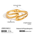 Two-Tone Hollow Line Bracelet — Stainless Steel · PS364