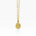 Stainless Steel 12 Constellation Necklace Ins Style Hollow Round Card Necklace Plated with True Gold for Color Protection