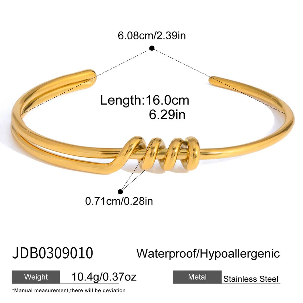Pearl Chain Bracelet Stack — Stainless Steel · PS015