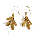Flower Earrings — Gold-Plated Stainless Steel · PS1373