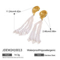 Pearl Tassel Ocean Earrings — Stainless Steel · PS077