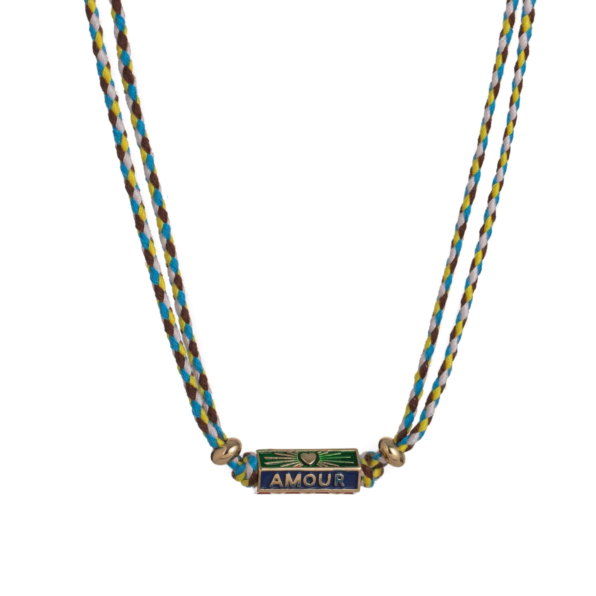 Tribal Style Handmade Braided Rope Pendant Necklace and Bracelet