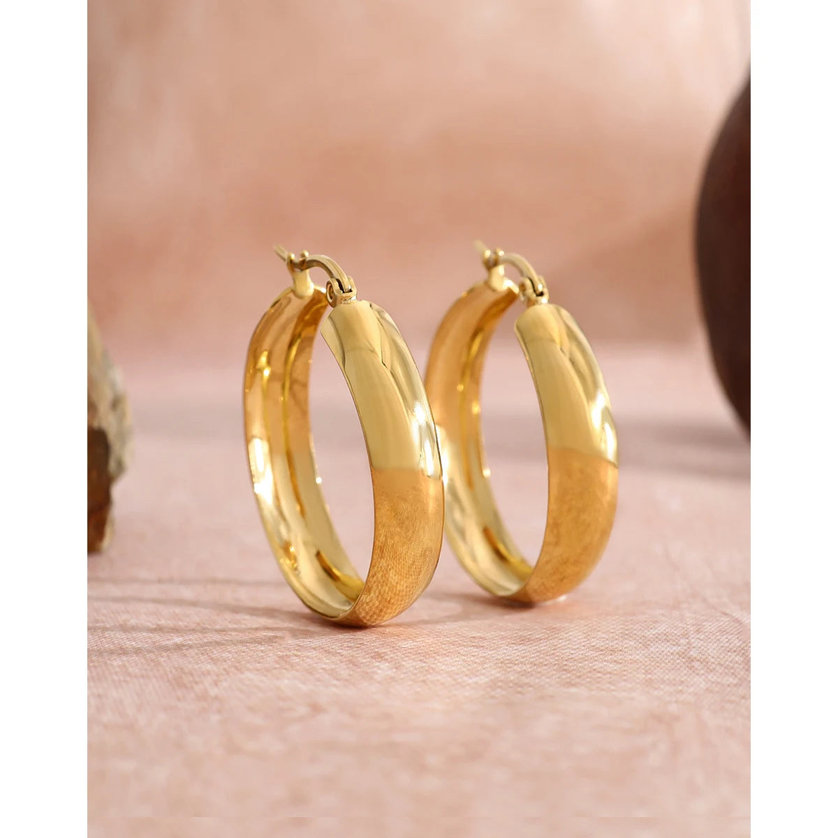 Hoop Earrings Vintage — 316L Stainless Steel · PS417