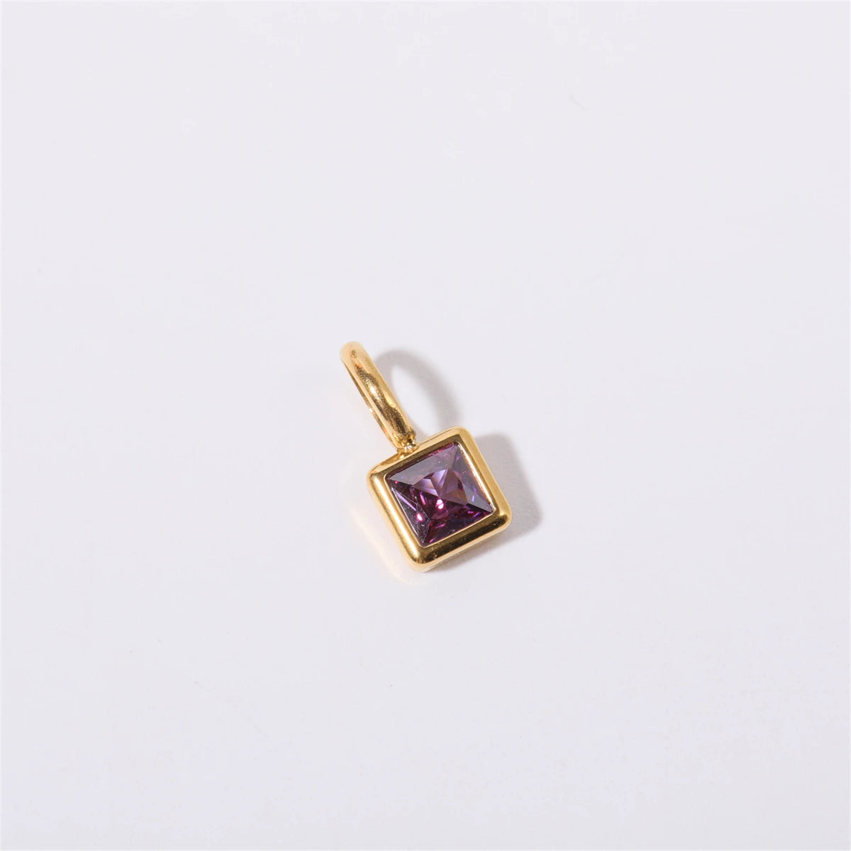 【DIY Pendant】Stainless Steel Birthstone Charm Pendant - PS009
