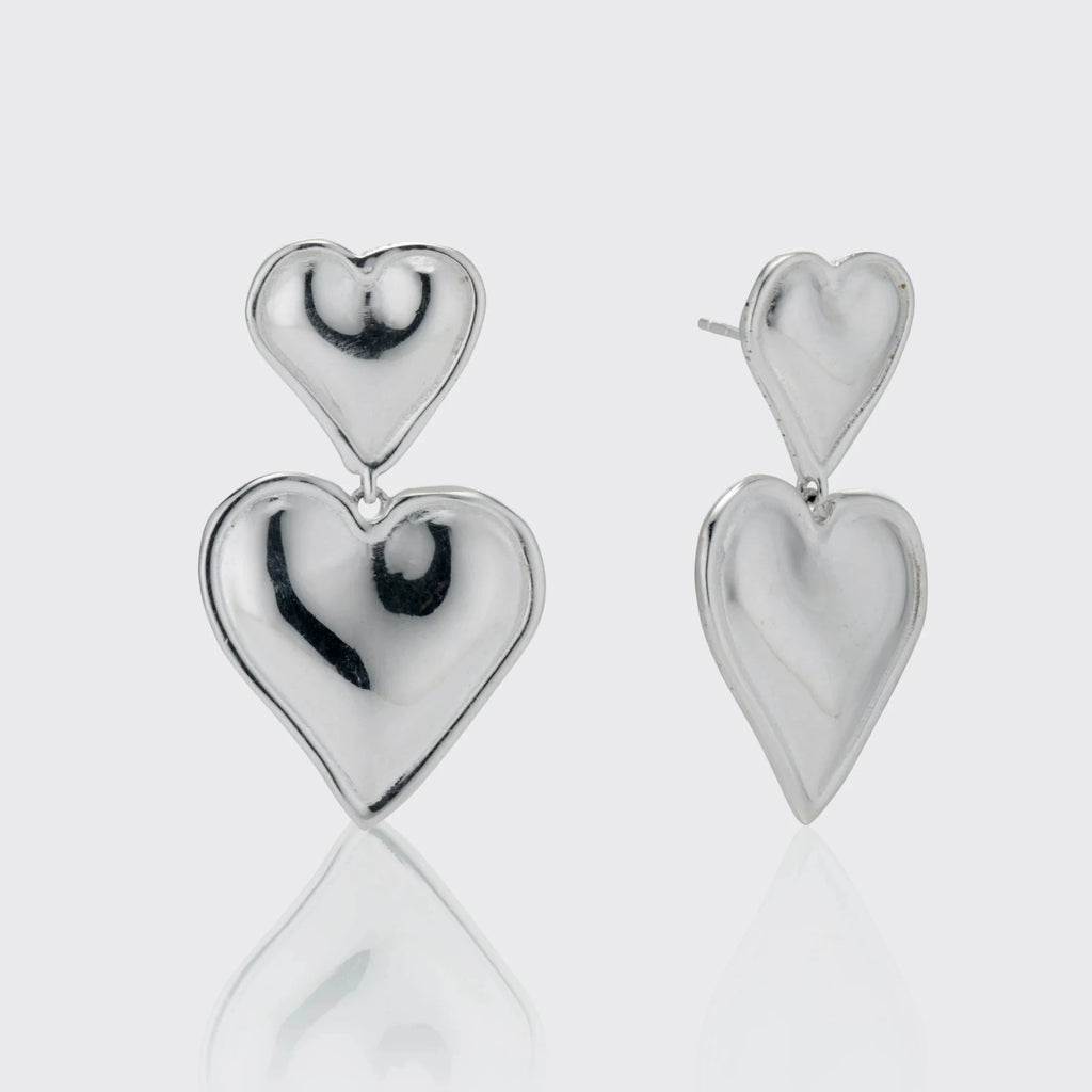Heart Smooth Earrings — Stainless Steel · PS317