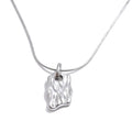 Geometric necklace in gold-plated stainless steel.