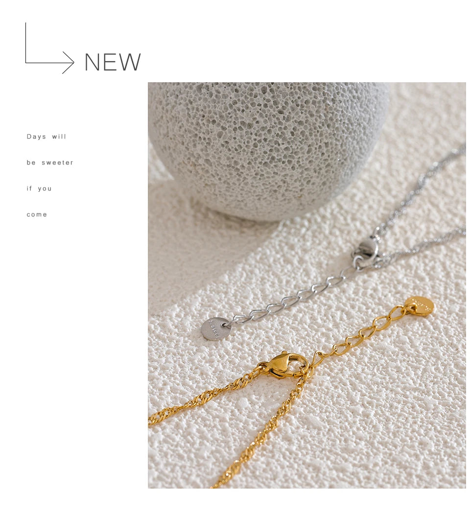 Geometric Chain Bracelet — Gold-Plated Stainless Steel · PS2065
